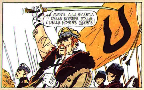 An excerpt from Corto Maltese comic book by Hugo Pratt»